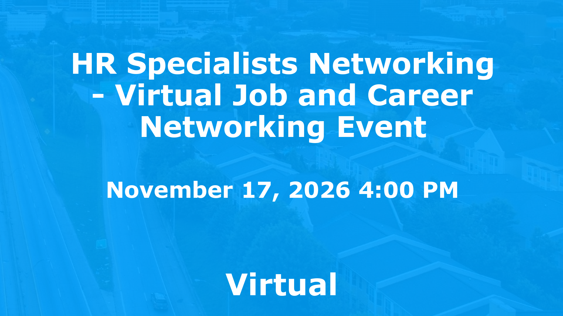 HR Specialists Networking - Virtual Job and Career Networking Event event image